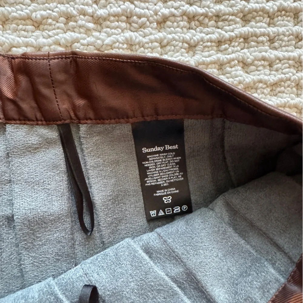 Sunday Best Chocolate Brown A-Line Skirt - Picture 3 of 3